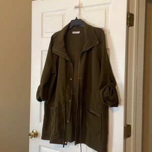 Just Fab Olive Military Jacket— size XXL